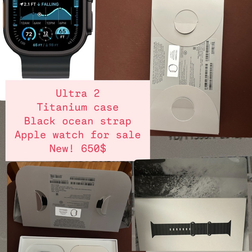 Apple Black Smartwatch with Durable Strap